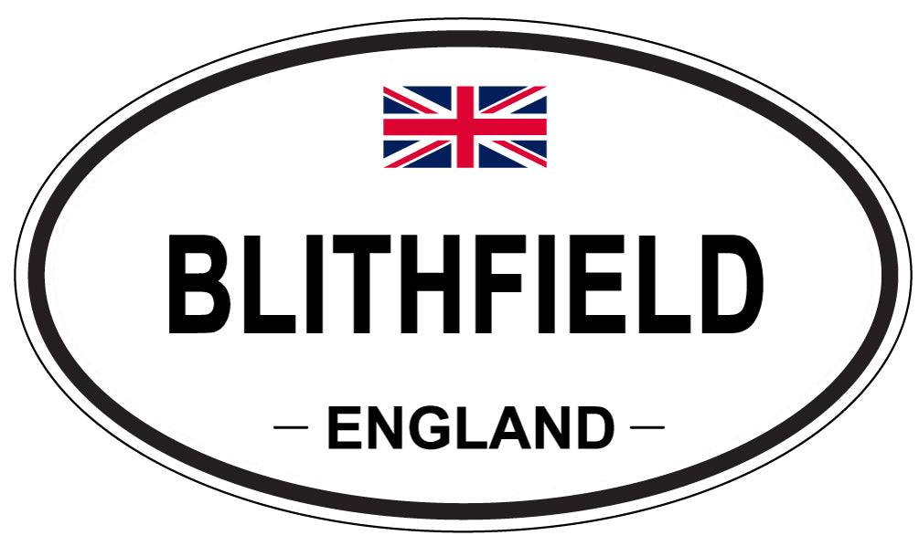 BLITHFIELD, ENGLAND - Oval Sticker