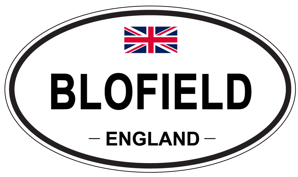 BLOFIELD, ENGLAND - Oval Sticker