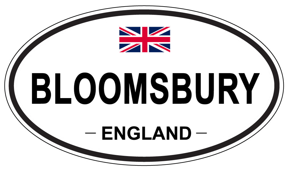 BLOOMSBURY, ENGLAND - Oval Sticker