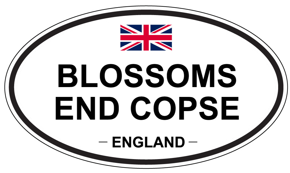 BLOSSOMS END COPSE, ENGLAND - Oval Sticker