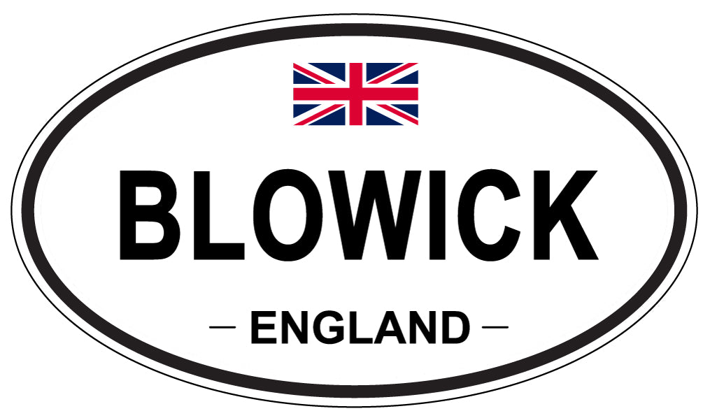 BLOWICK, ENGLAND - Oval Sticker