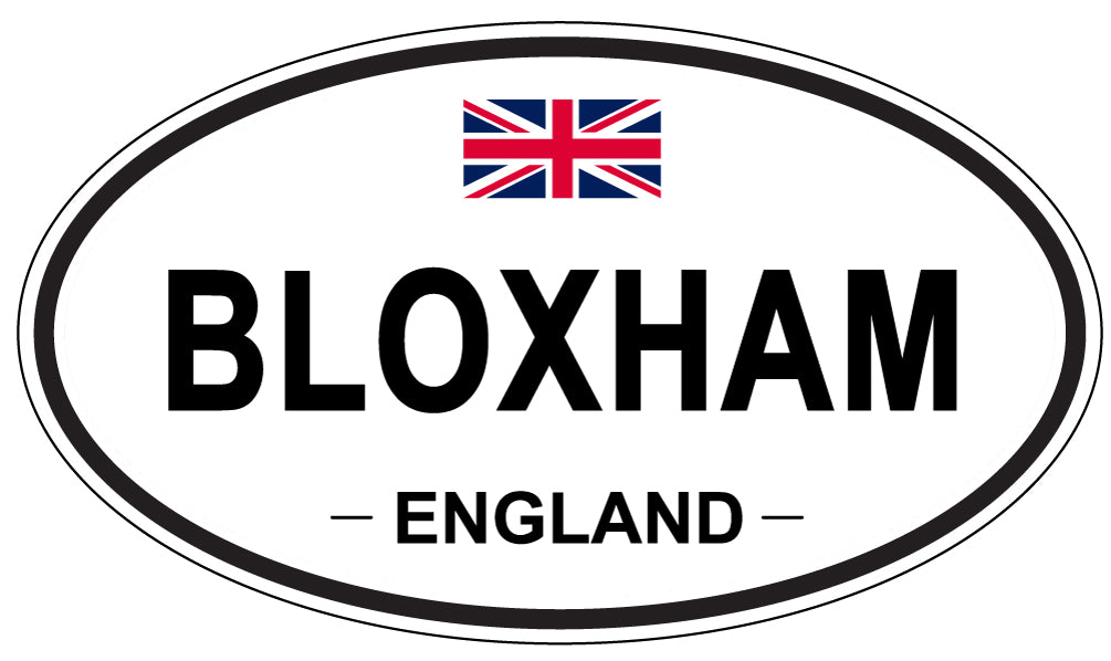 BLOXHAM, ENGLAND - Oval Sticker