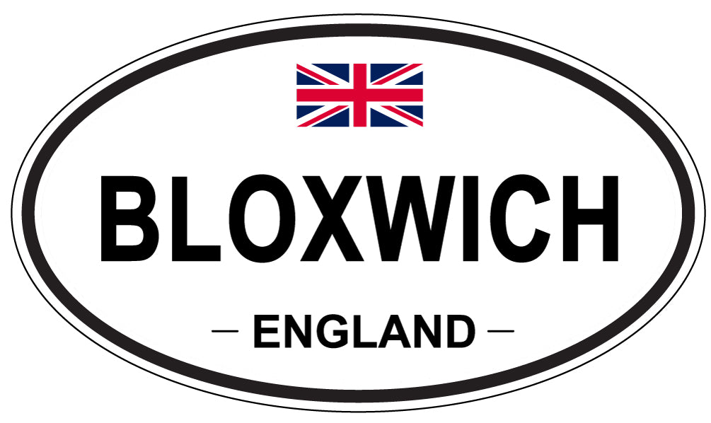 BLOXWICH, ENGLAND - Oval Sticker