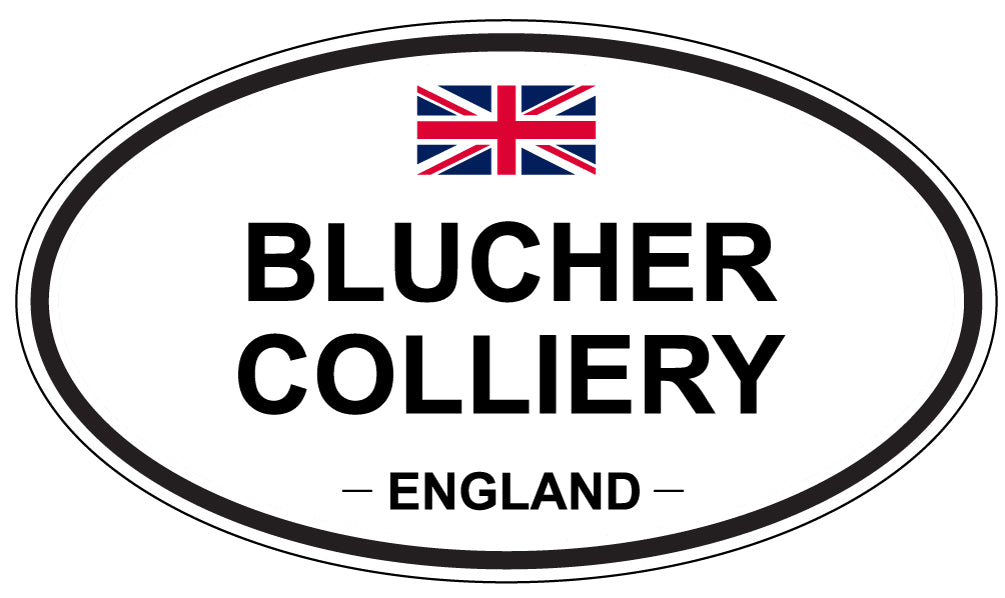 BLUCHER COLLIERY, England - Oval Magnet