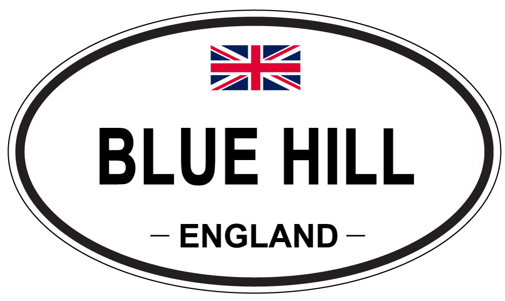 BLUE HILL, ENGLAND - Oval Sticker