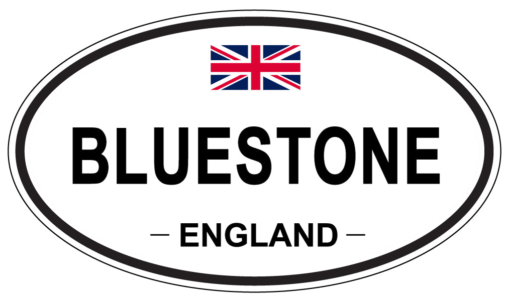 BLUESTONE, ENGLAND - Oval Sticker