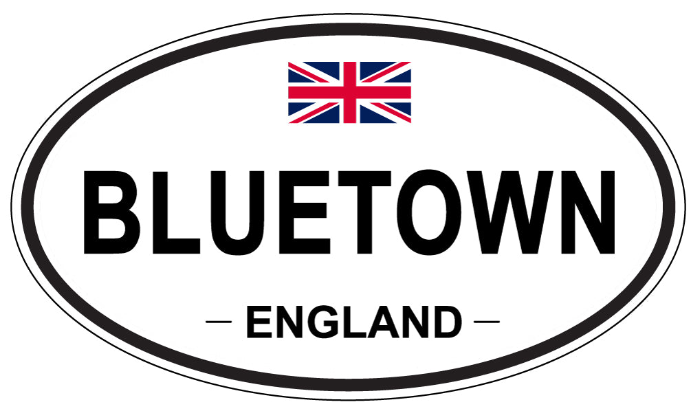 BLUETOWN, England - Oval Magnet