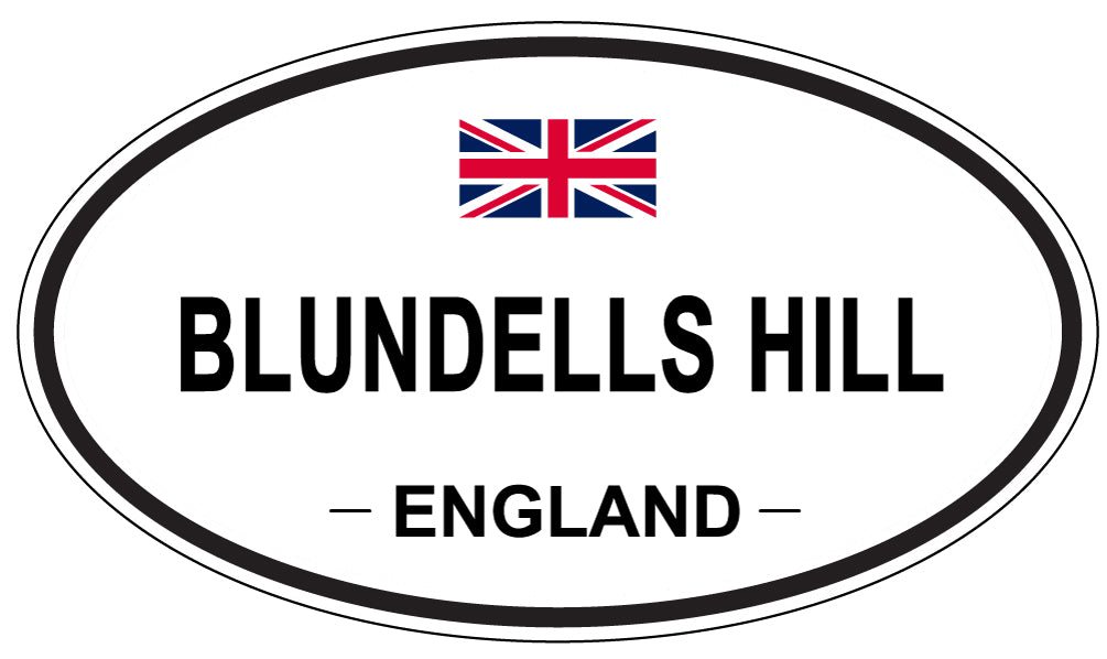 BLUNDELLS HILL, ENGLAND - Oval Sticker