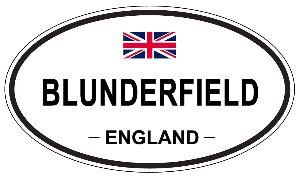BLUNDERFIELD, ENGLAND - Oval Sticker