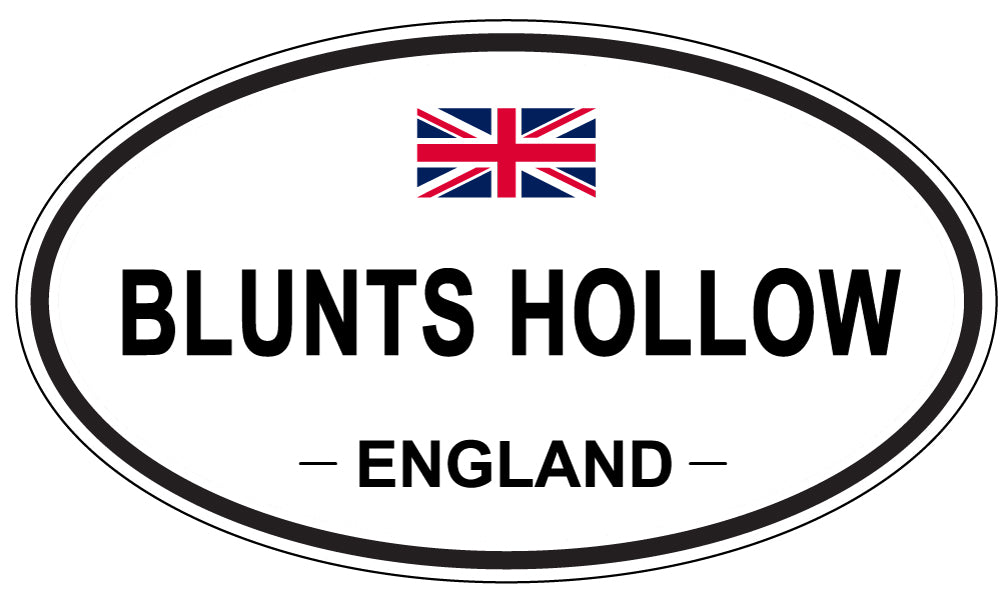 BLUNTS HOLLOW, ENGLAND - Oval Sticker