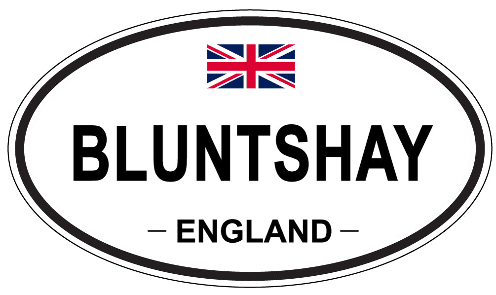 BLUNTSHAY, England - Oval Magnet