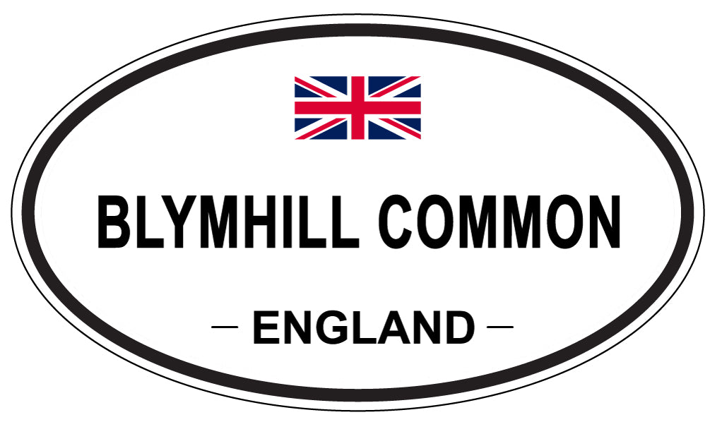 BLYMHILL COMMON, ENGLAND - Oval Sticker