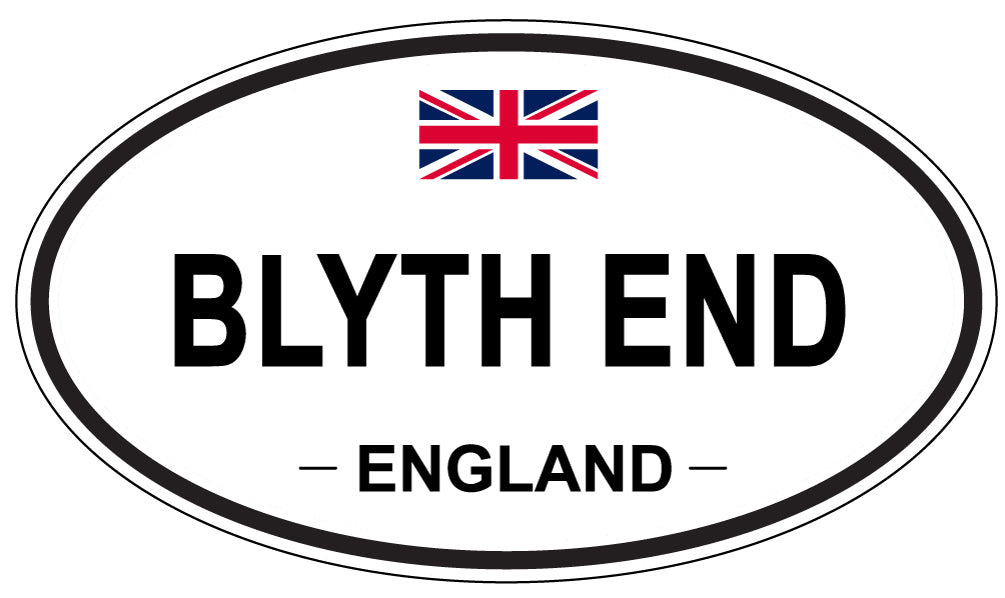 BLYTH END, ENGLAND - Oval Sticker