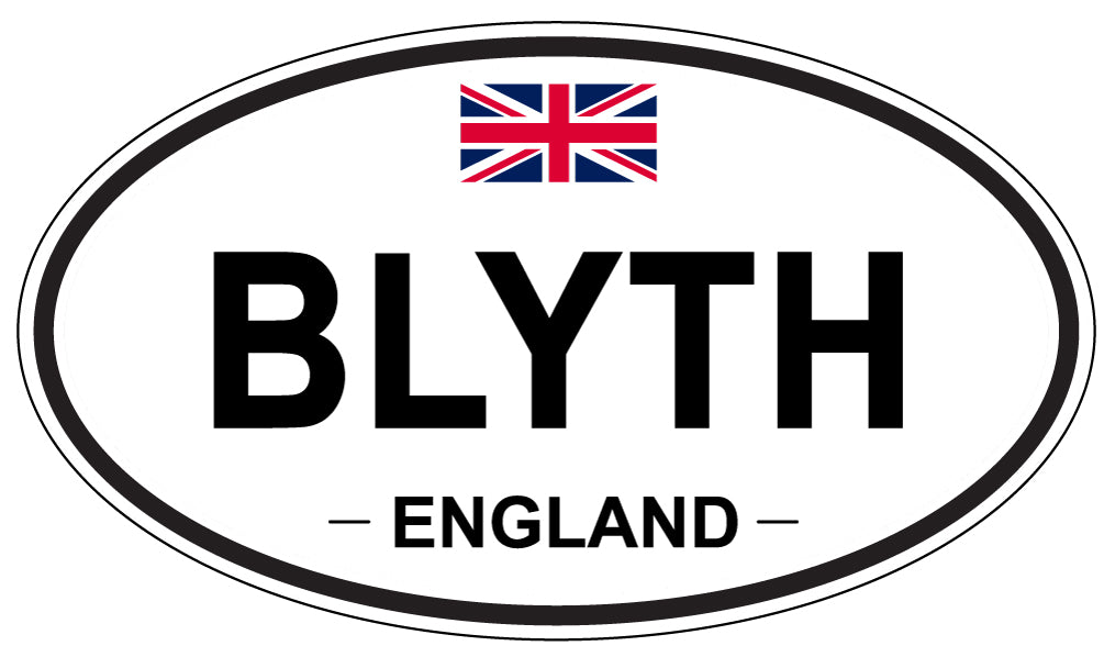 BLYTH, ENGLAND - Oval Sticker