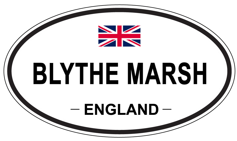 BLYTHE MARSH, ENGLAND - Oval Sticker