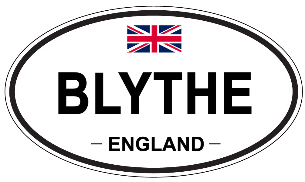 BLYTHE, ENGLAND - Oval Sticker