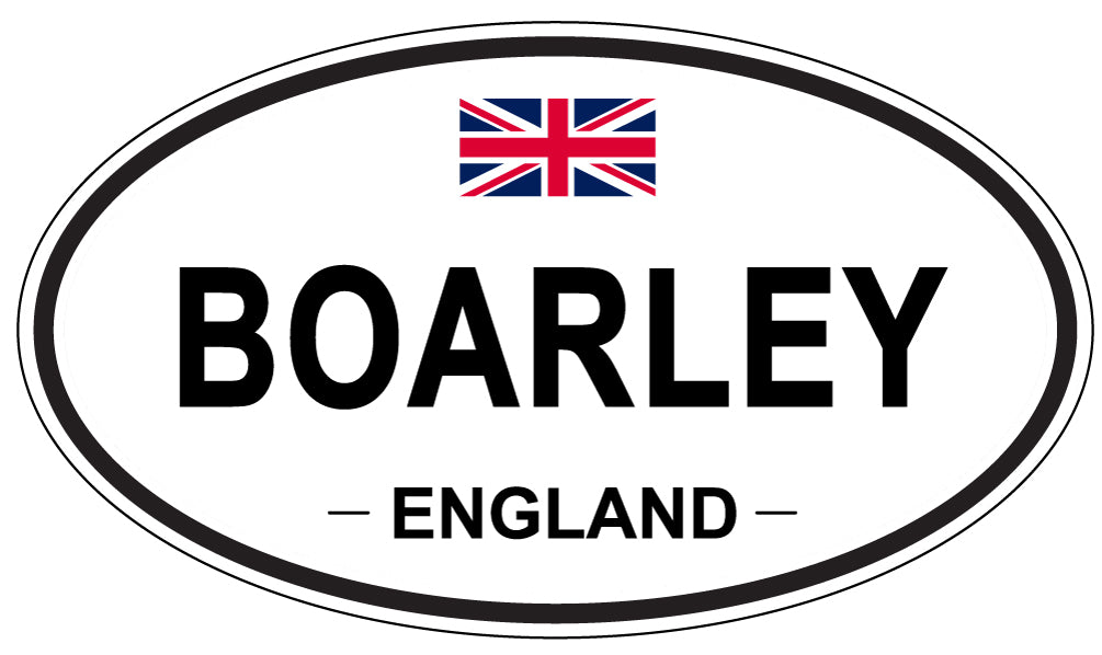 BOARLEY, England - Oval Magnet
