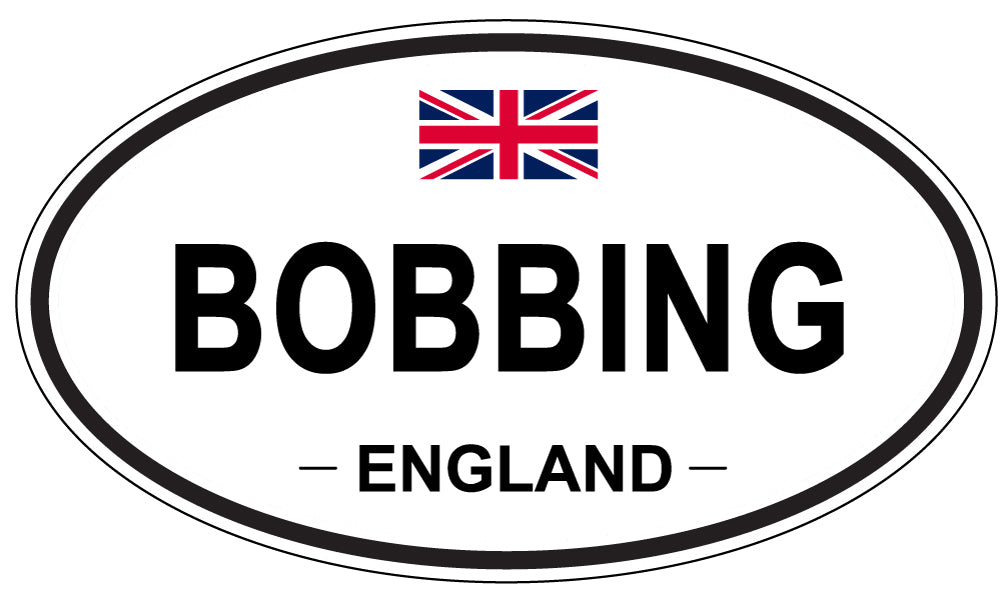 BOBBING, ENGLAND - Oval Sticker