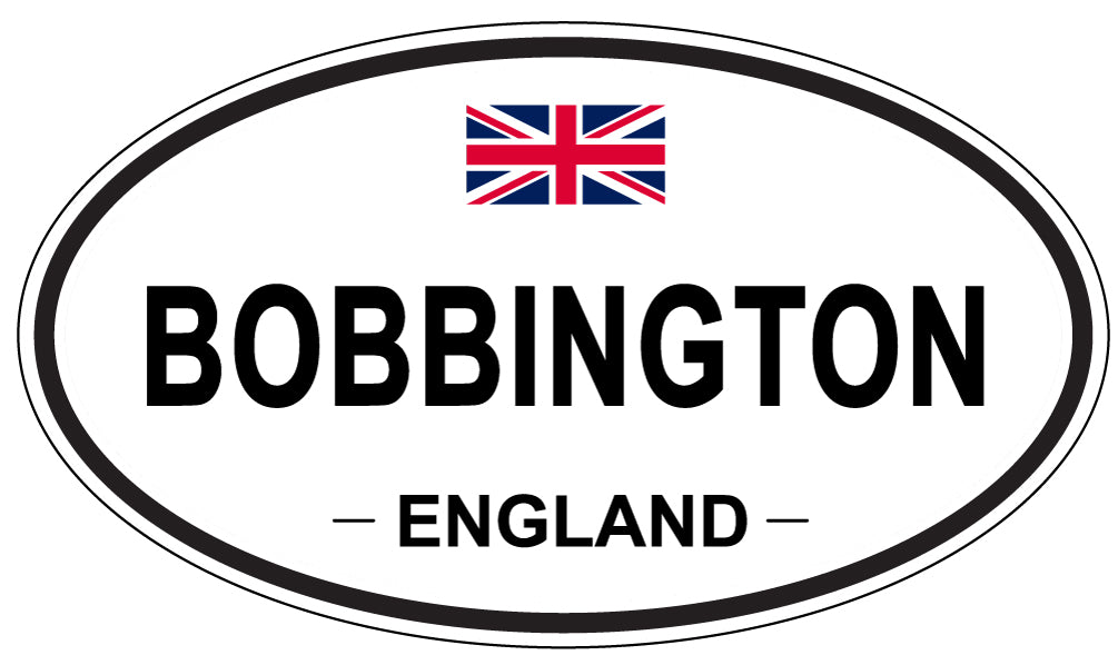 BOBBINGTON, ENGLAND - Oval Sticker