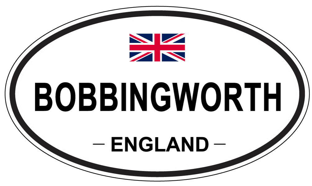 BOBBINGWORTH, ENGLAND - Oval Sticker