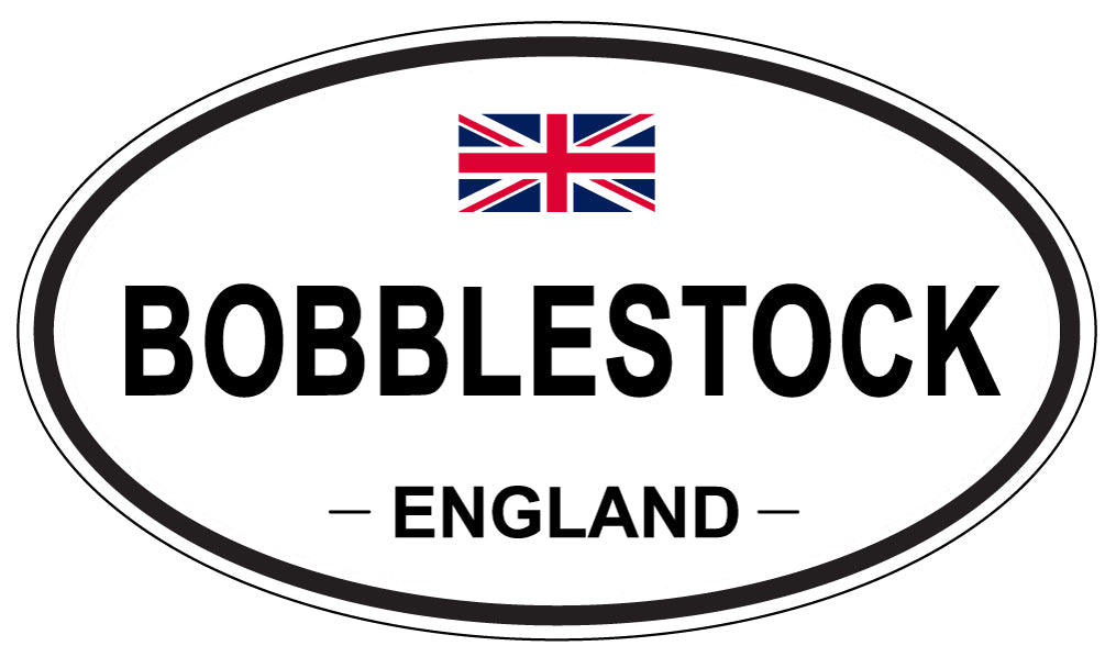 BOBBLESTOCK, ENGLAND - Oval Sticker