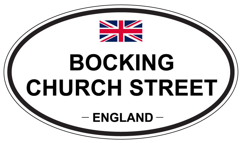 BOCKING CHURCH STREET, ENGLAND - Oval Sticker