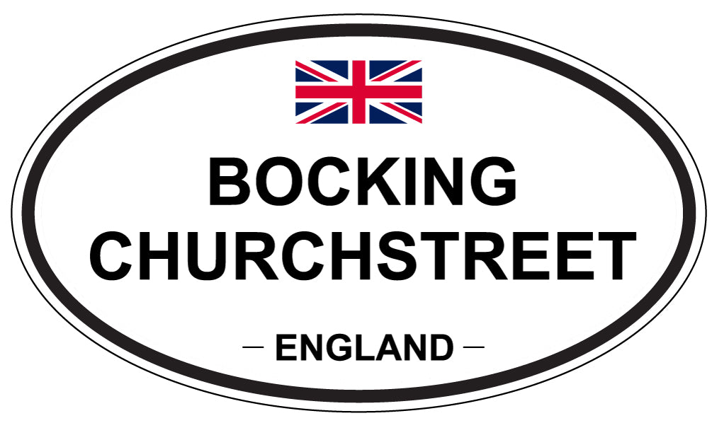 BOCKING CHURCHSTREET, ENGLAND - Oval Sticker