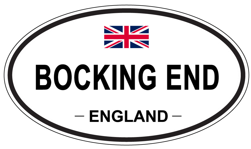 BOCKING END, ENGLAND - Oval Sticker