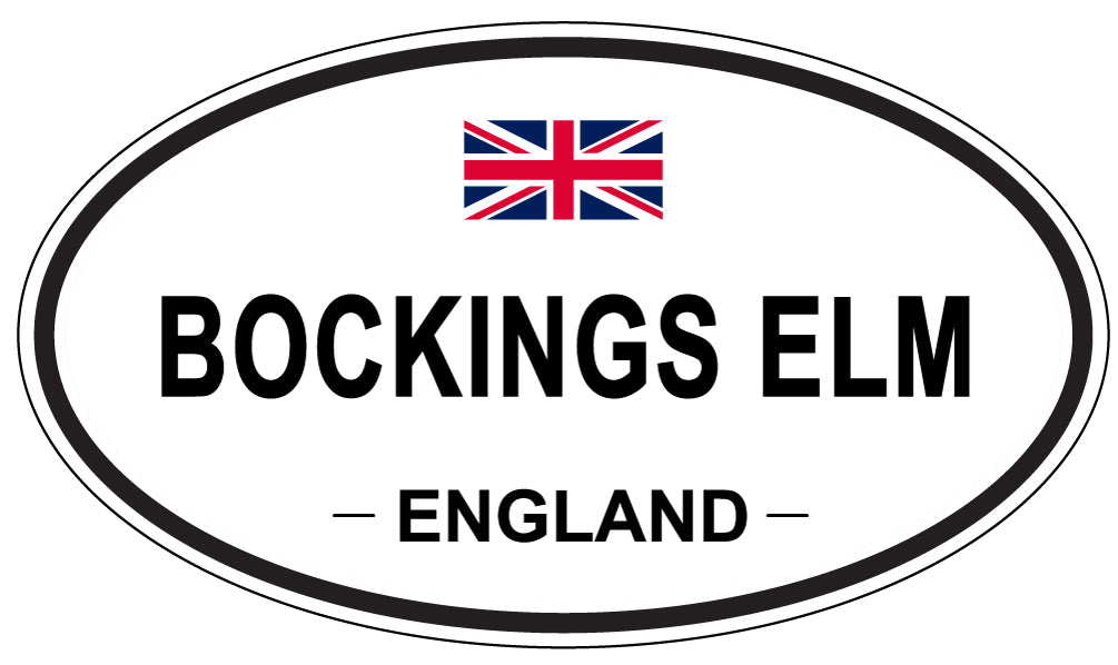 BOCKINGS ELM, England - Oval Magnet