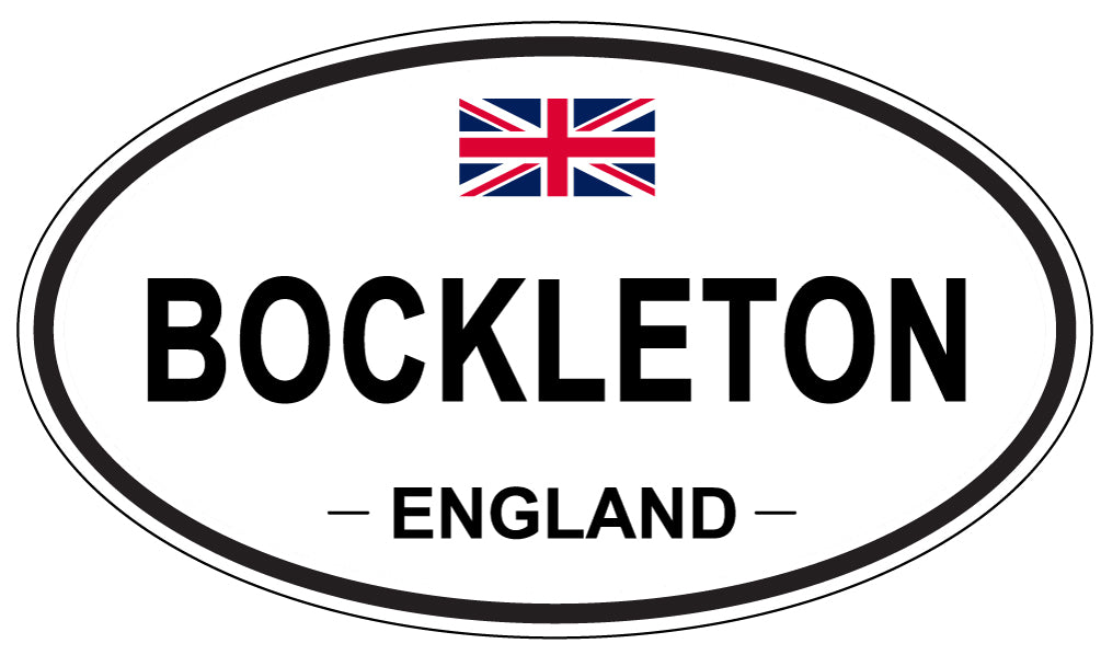 BOCKLETON, ENGLAND - Oval Sticker