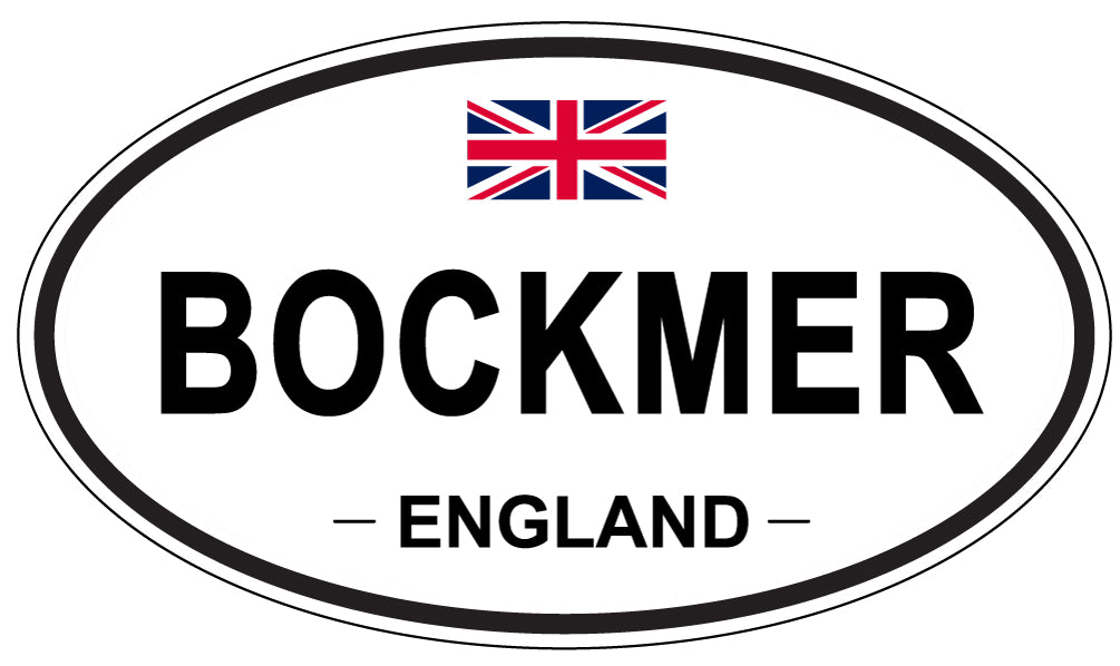 BOCKMER, ENGLAND - Oval Sticker