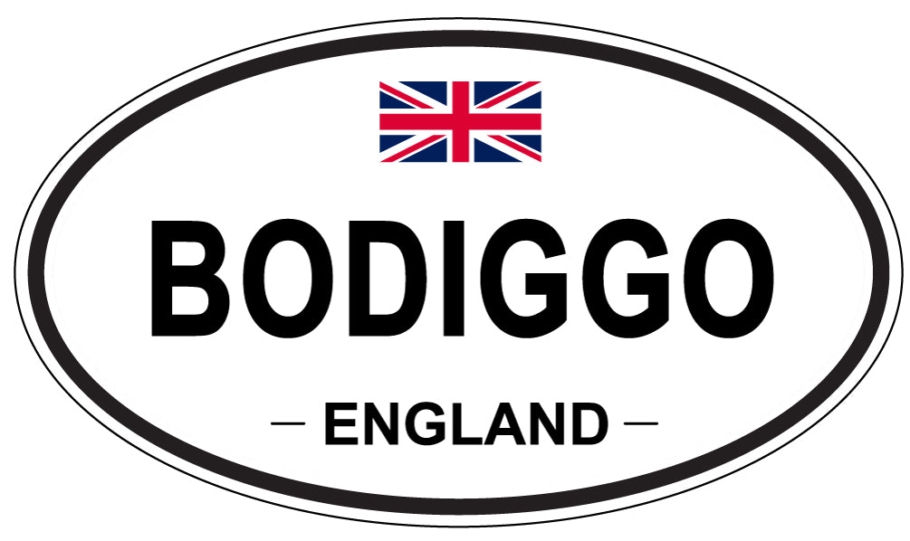 BODIGGO, ENGLAND - Oval Sticker