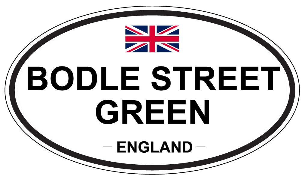 BODLE STREET GREEN, ENGLAND - Oval Sticker