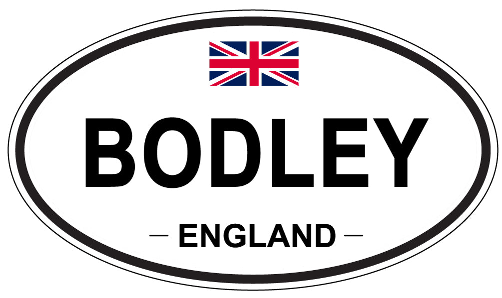 BODLEY, ENGLAND - Oval Sticker