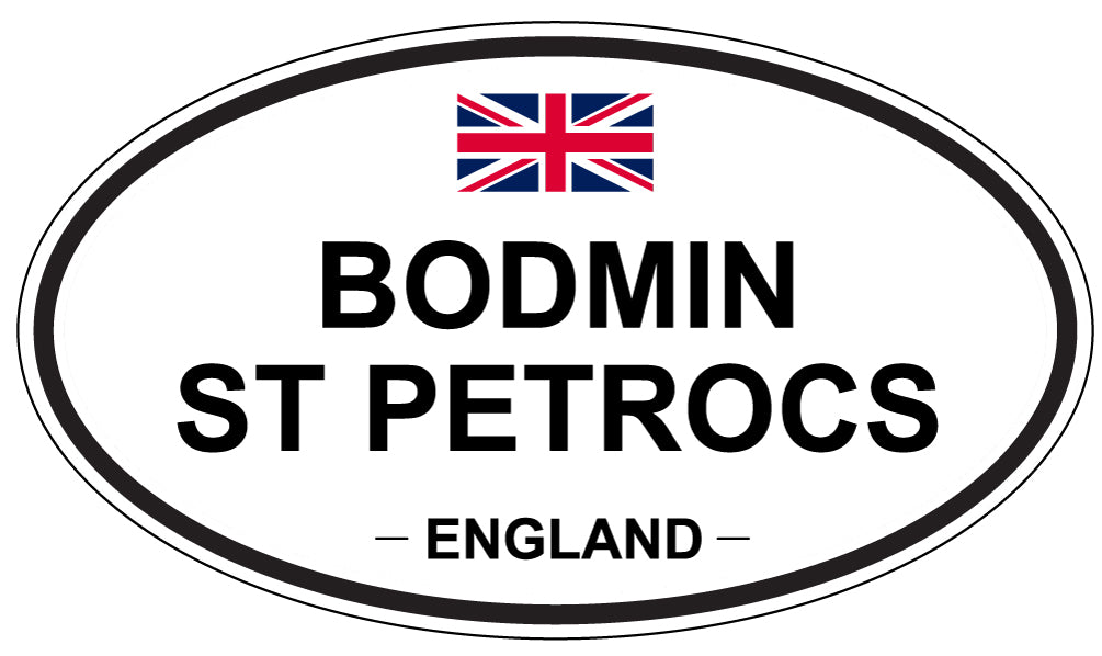 BODMIN ST PETROCS, ENGLAND - Oval Sticker