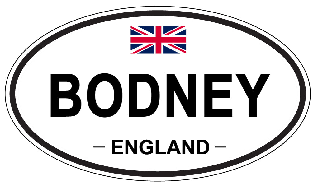 BODNEY, ENGLAND - Oval Sticker