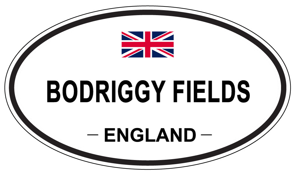 BODRIGGY FIELDS, England - Oval Magnet