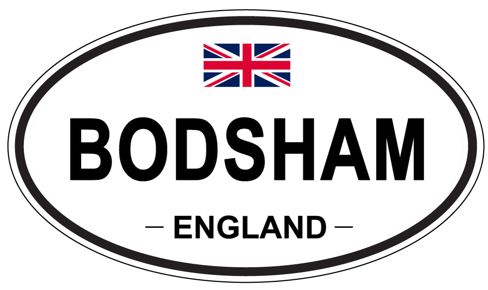 BODSHAM, ENGLAND - Oval Sticker