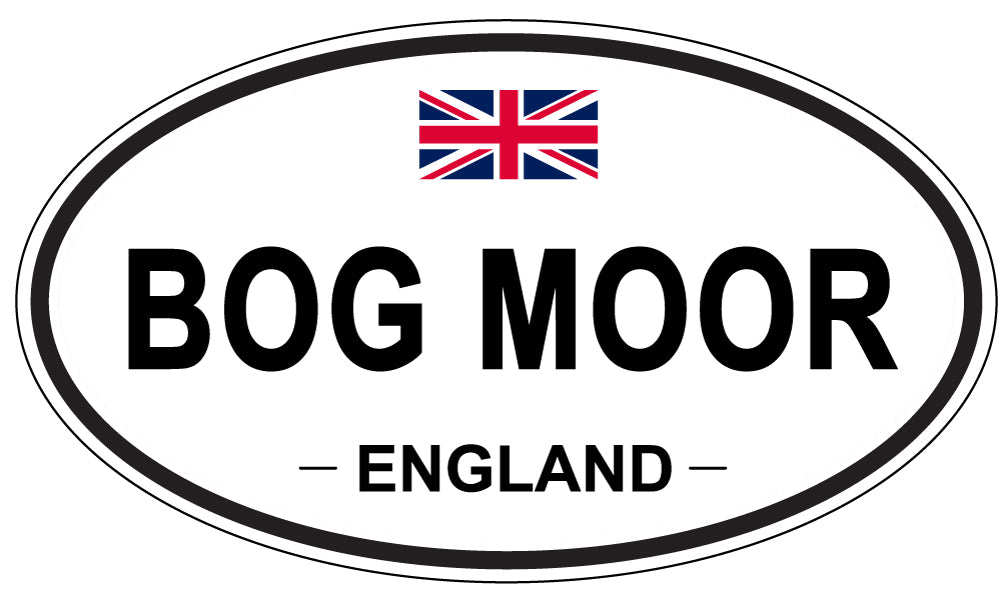 BOG MOOR, ENGLAND - Oval Sticker