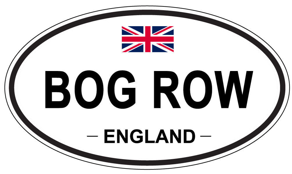 BOG ROW, England - Oval Magnet