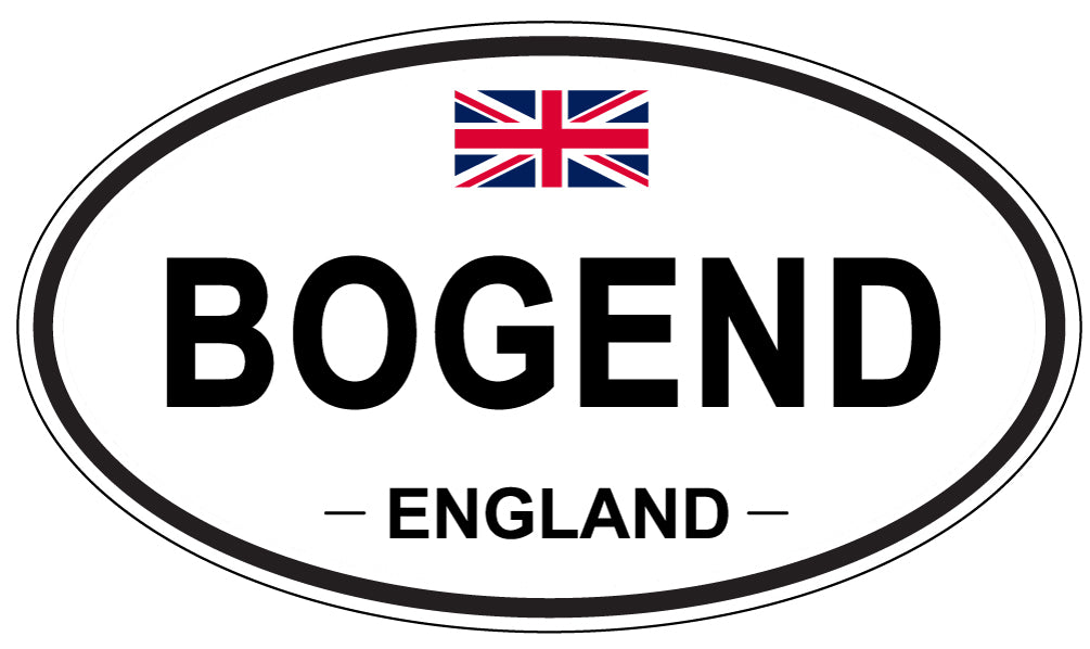BOGEND, ENGLAND - Oval Sticker