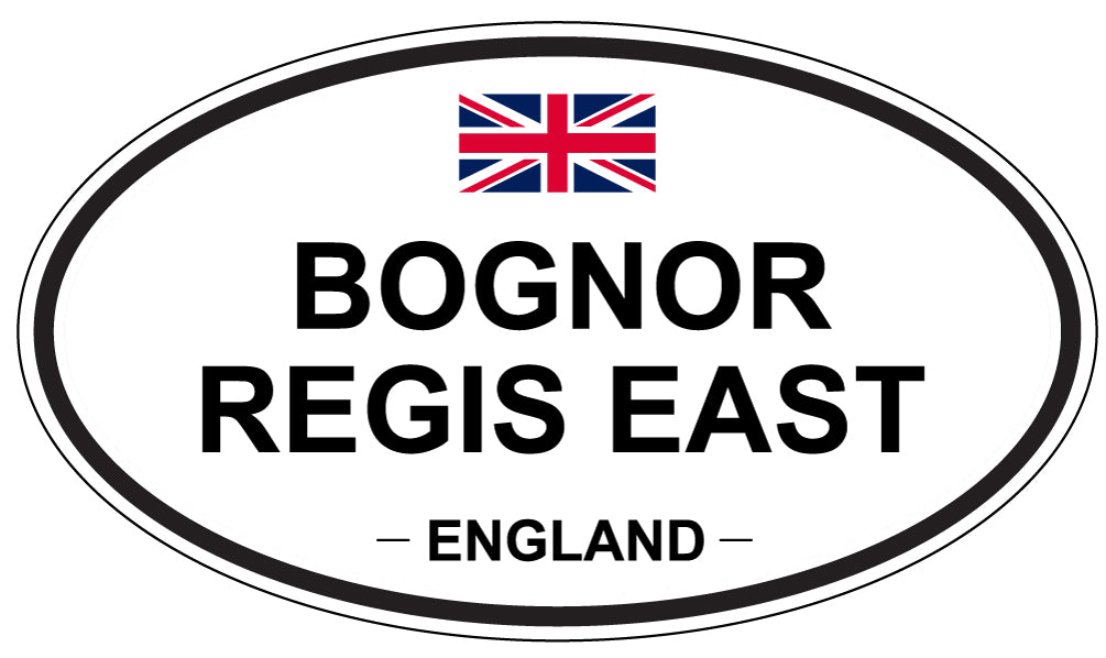 BOGNOR REGIS EAST, ENGLAND - Oval Sticker