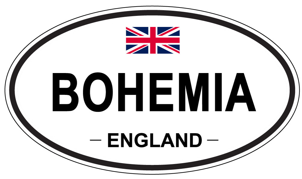 BOHEMIA, England - Oval Magnet