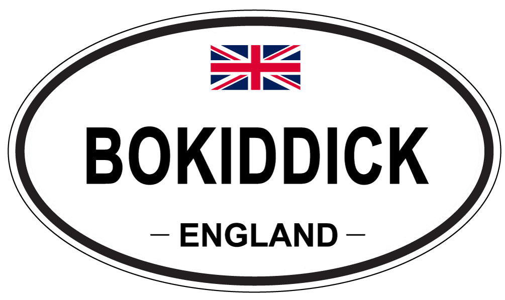 BOKIDDICK, England - Oval Magnet