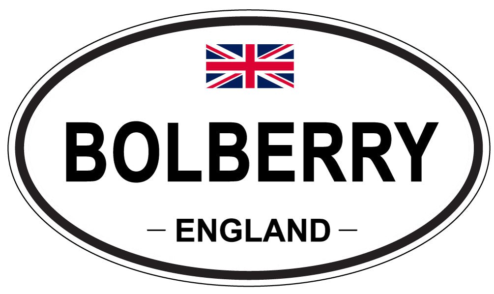 BOLBERRY, ENGLAND - Oval Sticker