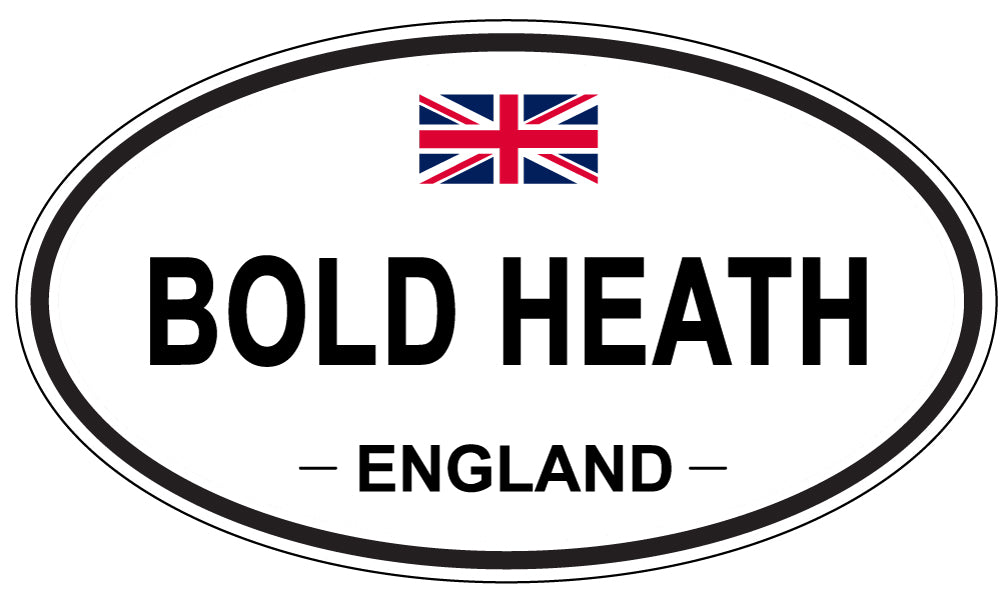 BOLD HEATH, ENGLAND - Oval Sticker