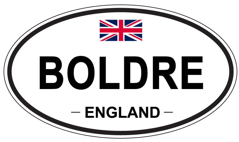 BOLDRE, ENGLAND - Oval Sticker