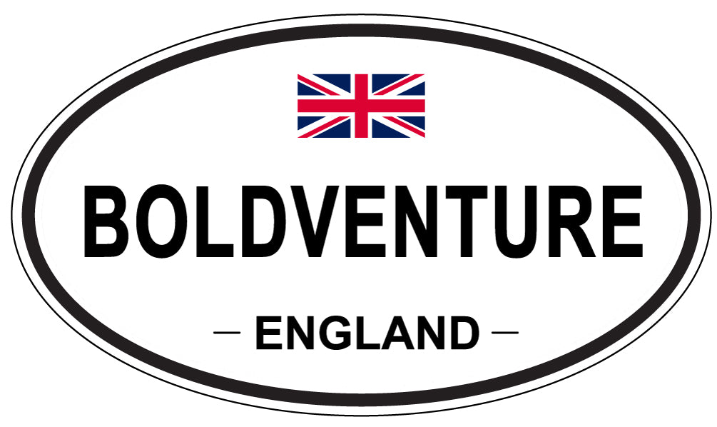 BOLDVENTURE, England - Oval Magnet