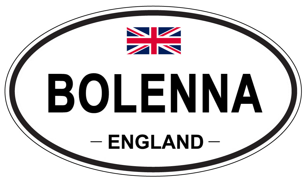 BOLENNA, ENGLAND - Oval Sticker
