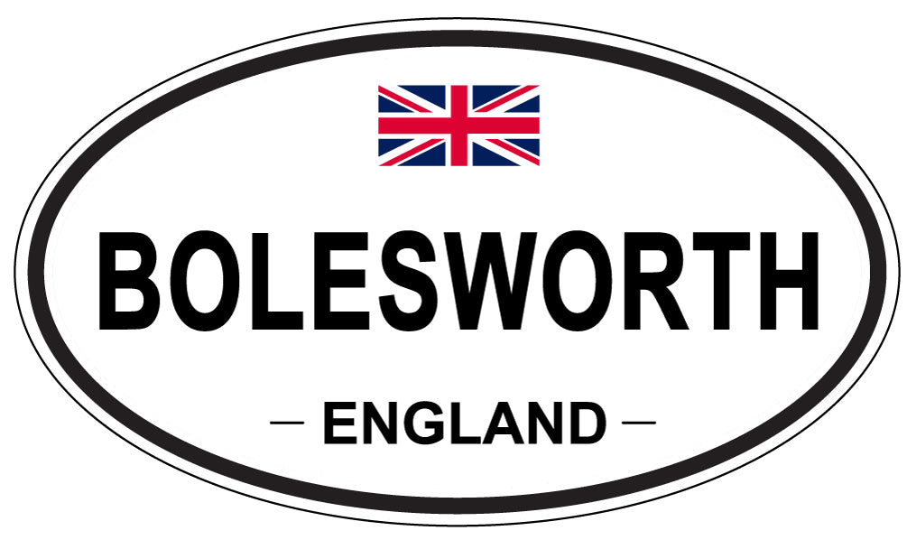 BOLESWORTH, ENGLAND - Oval Sticker